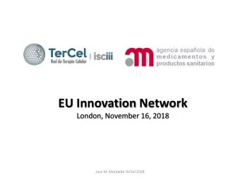 EU Innovation Network  London, November 16, 2018  Jose M. Moraleda TerCel 2018  TerCel from  Hubble