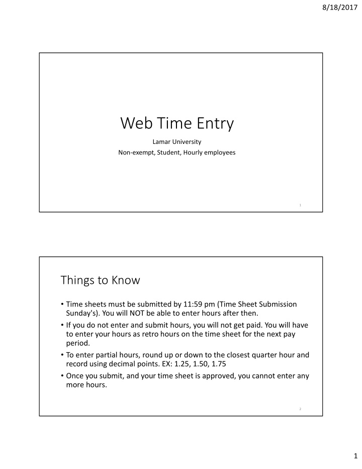 web time entry