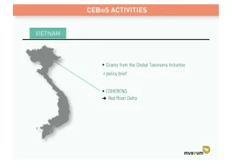 RBINS  VAST GTI collaboration  A 10 years+ success story!  RBINS and 2 VAST institutions: