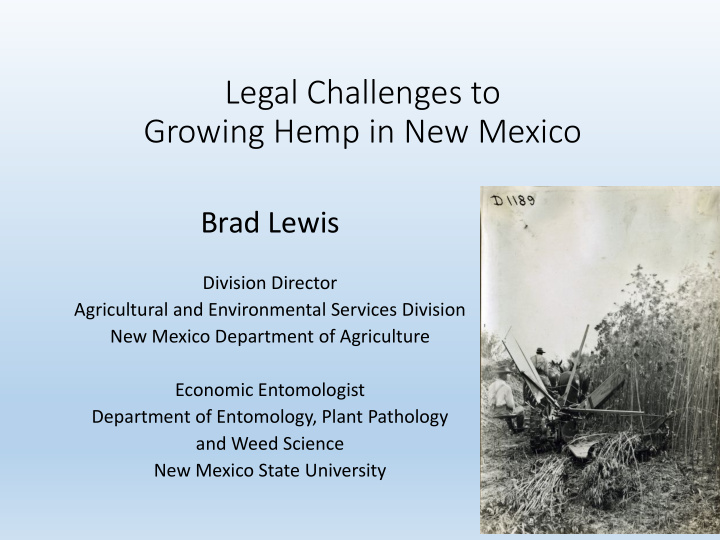 legal challenges to growing hemp in new mexico
