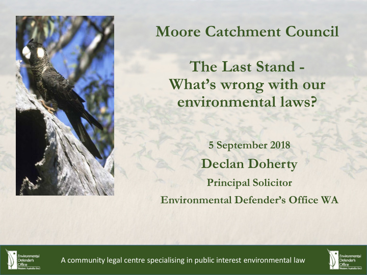 moore catchment council the last stand what s wrong with