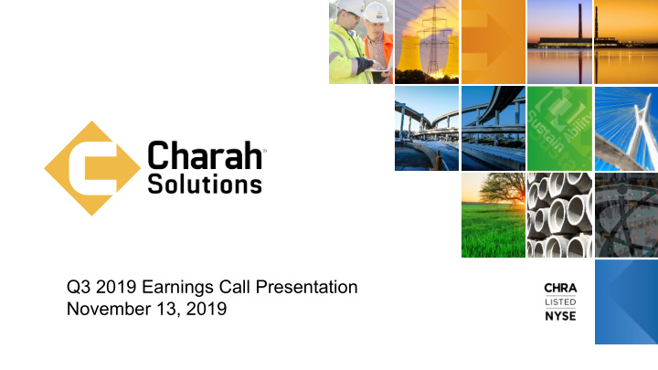 q3 2019 earnings call presentation november 13 2019