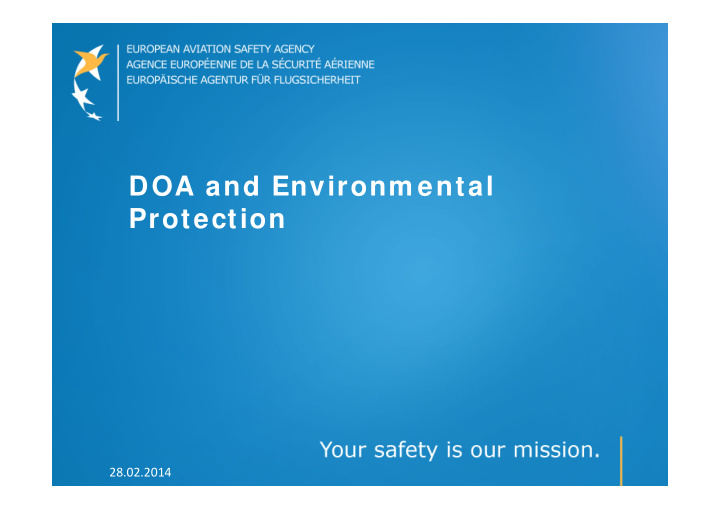 doa and environm ental protection
