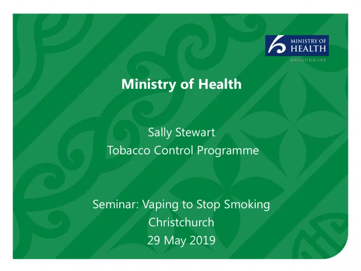ministry of health