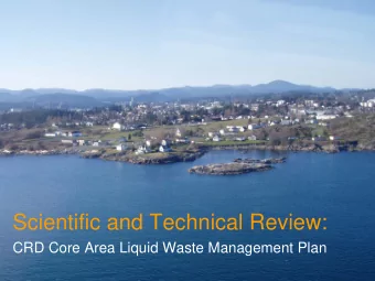 Scientific and Technical Review:  CRD Core Area Liquid Waste Management Plan  Society of