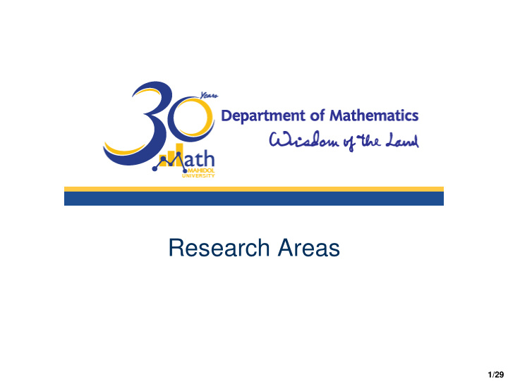 research areas