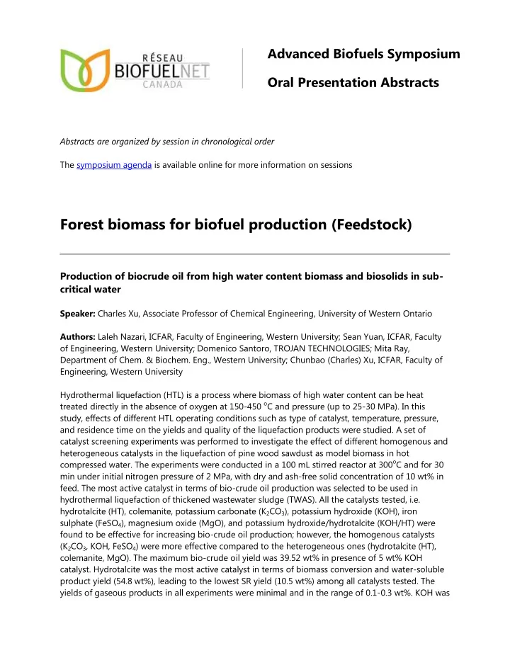 abstracts are organized by session in chronological order
