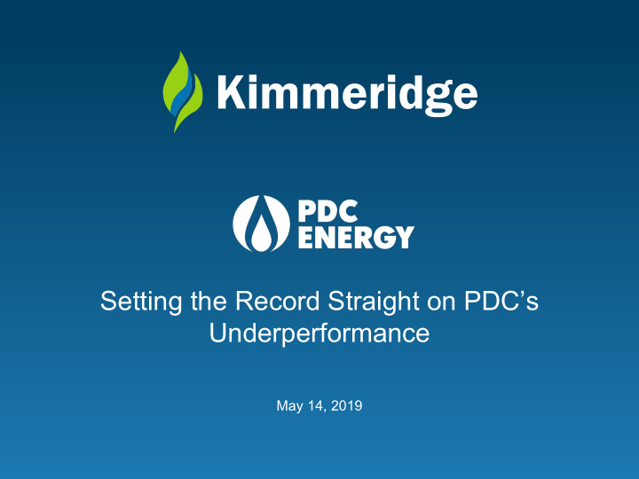 setting the record straight on pdc s underperformance