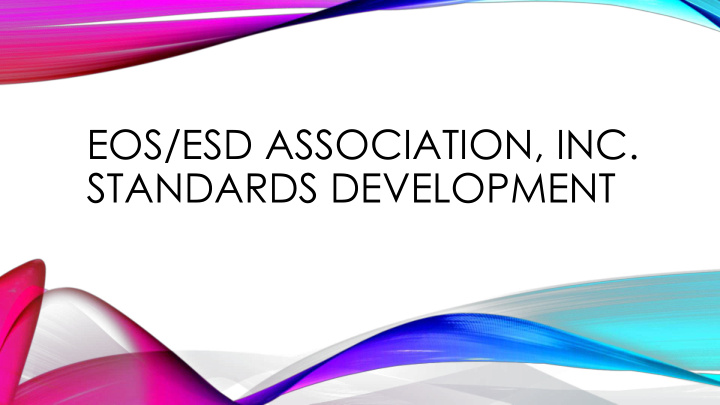 standards development vocabulary amp acronyms