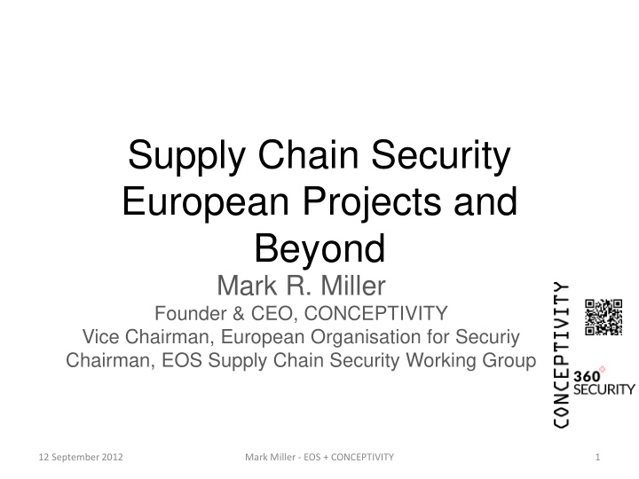 supply chain security european projects and beyond