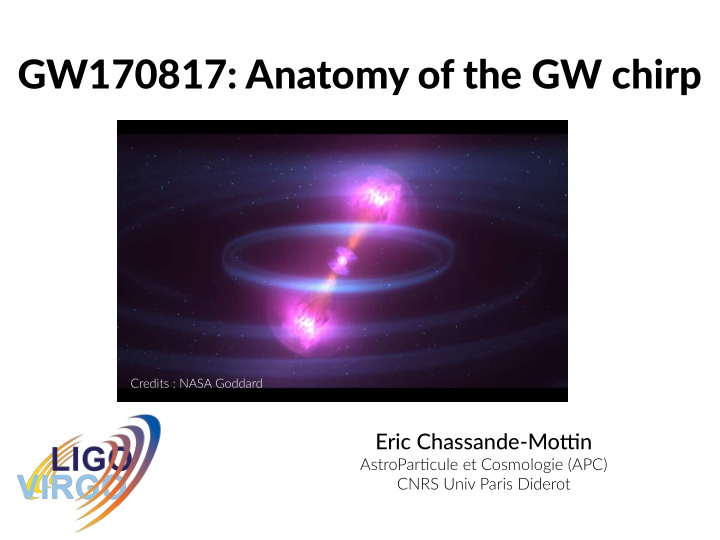gw170817 anatomy of the gw chirp