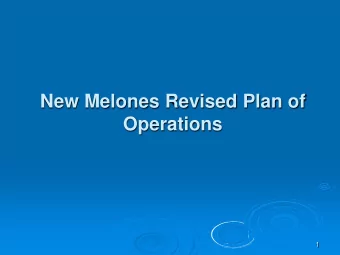 New Melones Revised Plan of  Operations  1  IPO WQ and Fishery Objectives  Storage +  CVP  Fishery