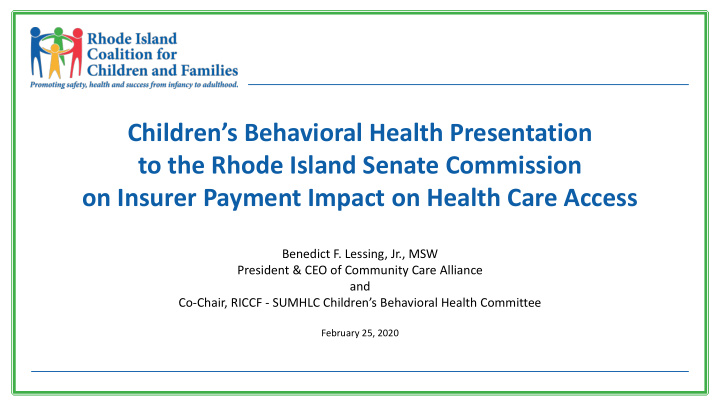 children s behavioral health presentation