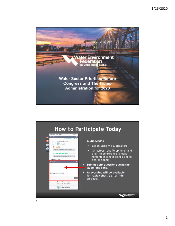 how to participate today