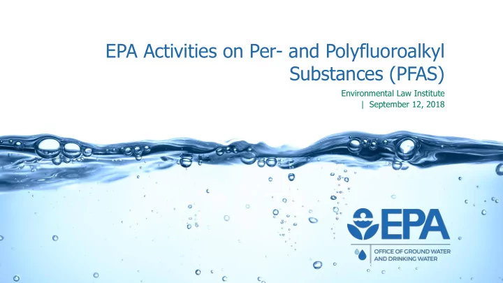 substances pfas