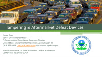 tampering amp aftermarket defeat devices