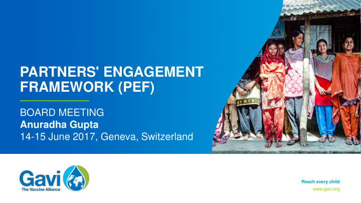 partners engagement framework pef