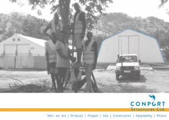 C O N P   R T  Structures Ltd.  Who we are | Products | Flospan | Size | Construction |