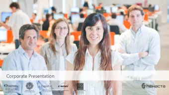 Corporate Presentation  About Hexacta Excellence in software development  About Hexacta &gt;