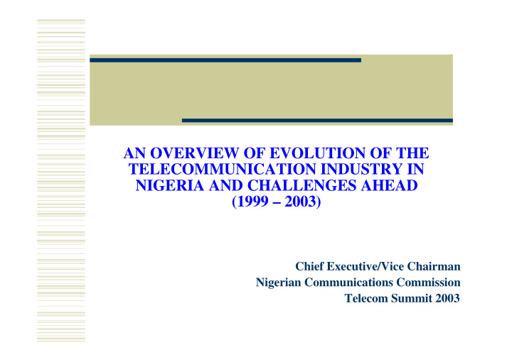 an overview of evolution of the telecommunication