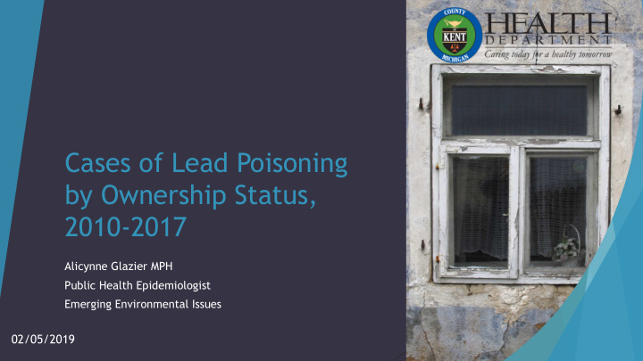 cases of lead poisoning by ownership status 2010 2017