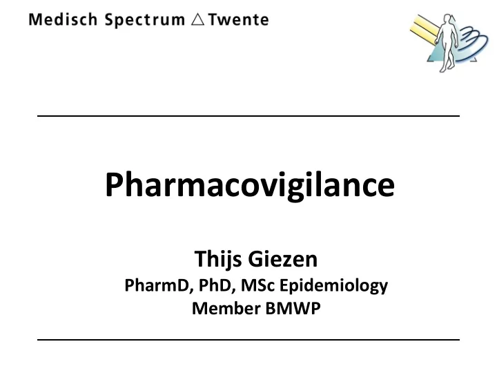 pharmacovigilance