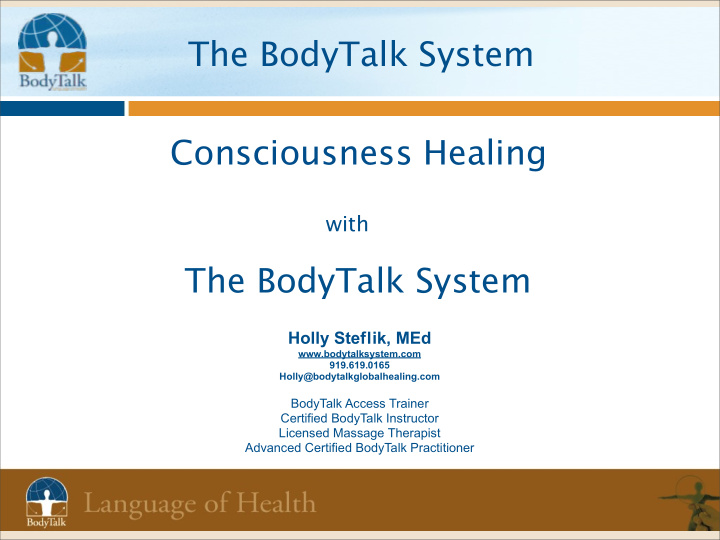 the bodytalk system consciousness healing