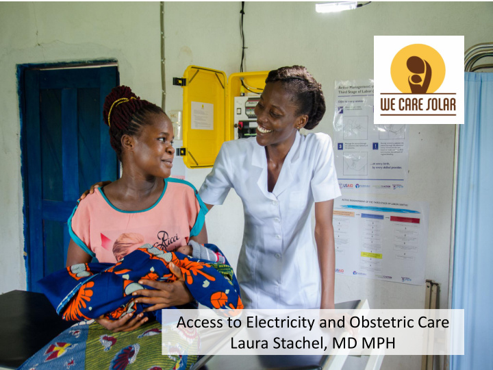 access to electricity and obstetric care