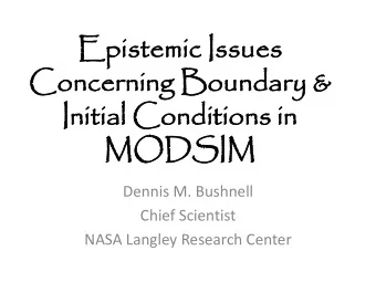 Epi  Epist  stemi  emic  c Is  Issu  sues  es  Co  Conc  ncernin  erning  g Bo  Boun  undary  dary