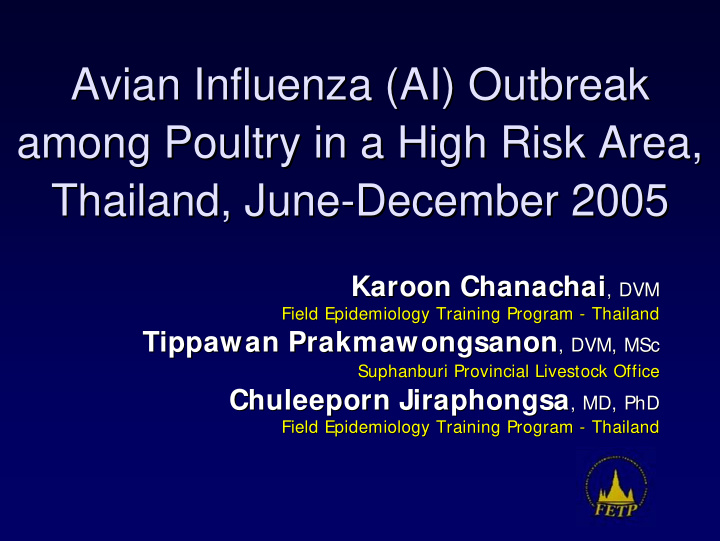 avian influenza ai outbreak avian influenza ai outbreak