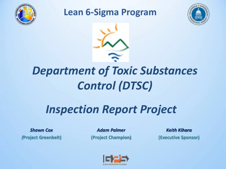 department of toxic substances control dtsc inspection