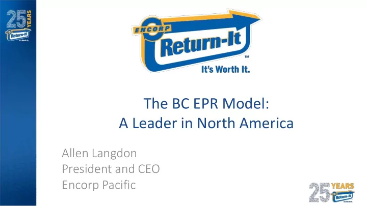 a leader in north america