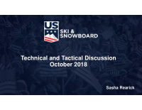 technical and tactical discussion october 2018