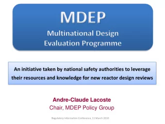 An initiative taken by national safety authorities to leverage their resources and knowledge for