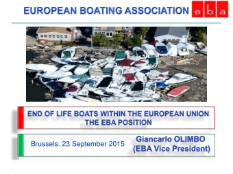 Brussels, 23 September 2015  1  EXECUTIVE SUMMARY  Fibre Reinforced Plastic (FRP) vessels highly