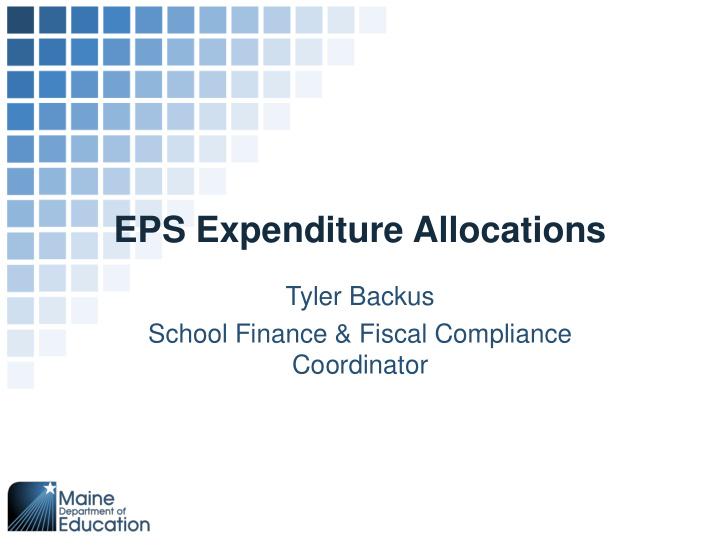 eps expenditure allocations