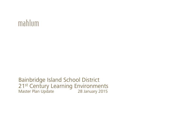 bainbridge island school district 21 st century learning