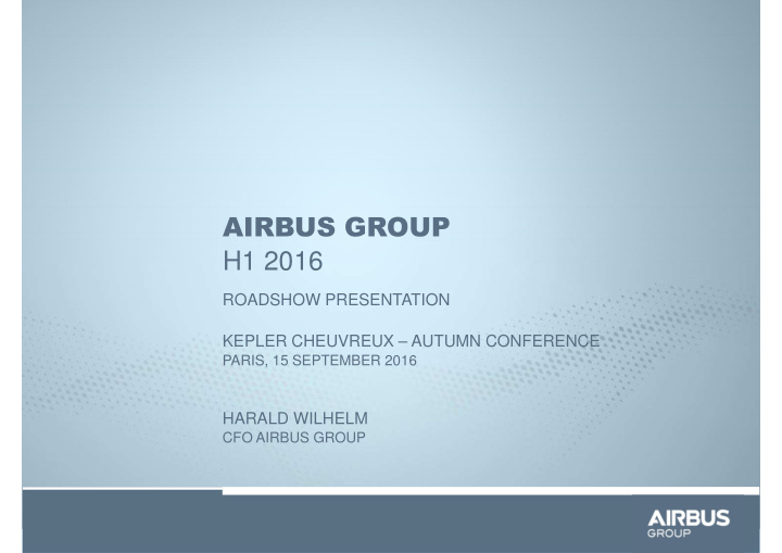airbus group h1 2016