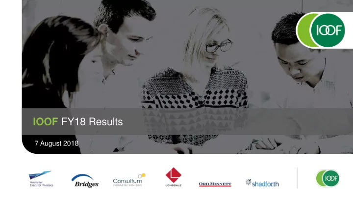 ioof fy18 results