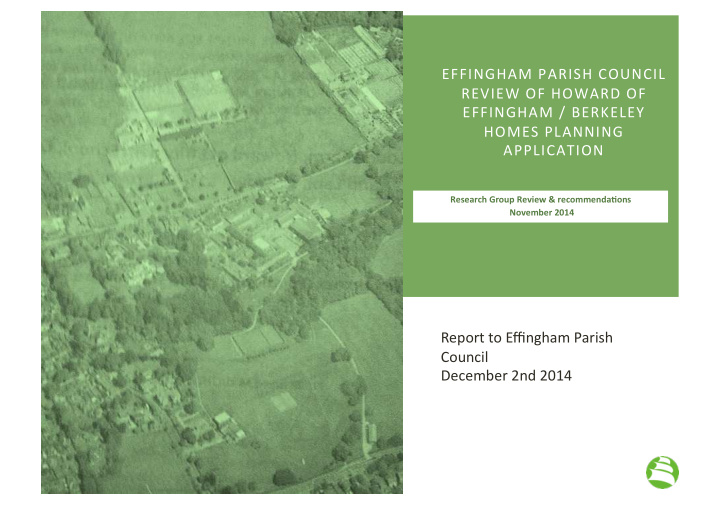 effingham parish council review of howard of effingham