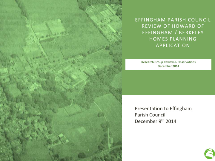 effingham parish council review of howard of effingham