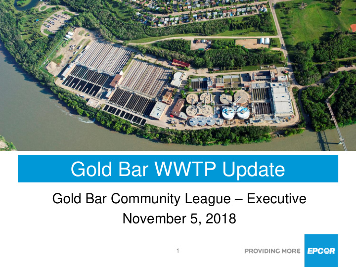 gold bar wwtp update