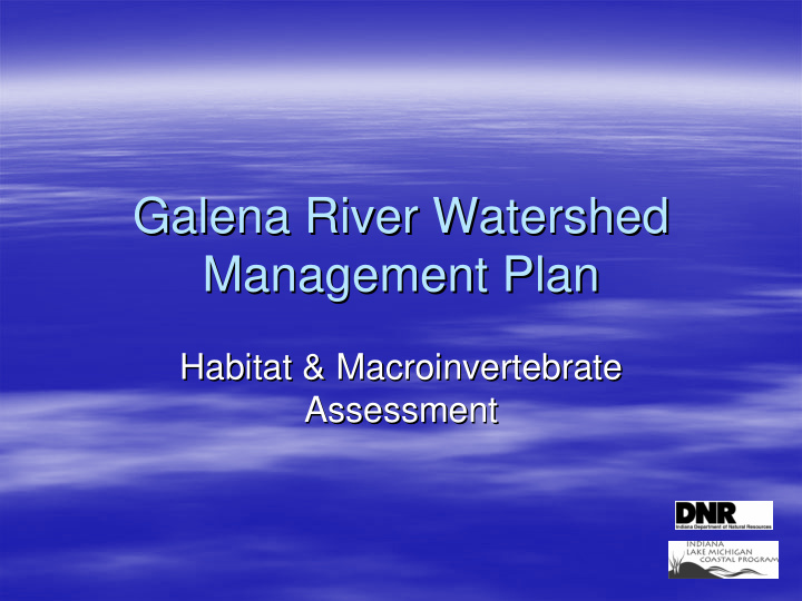 galena river watershed galena river watershed management