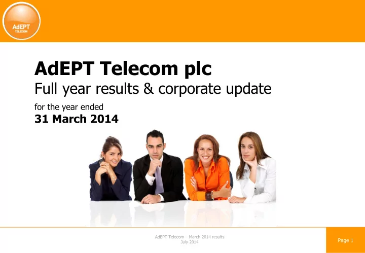 adept telecom plc