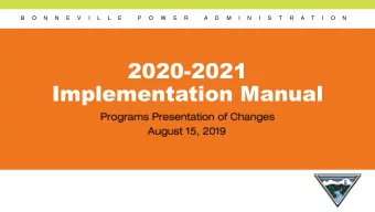 2020-2021  Implementation Manual  General IM Changes  Corinne Mauck, Implementation Manual