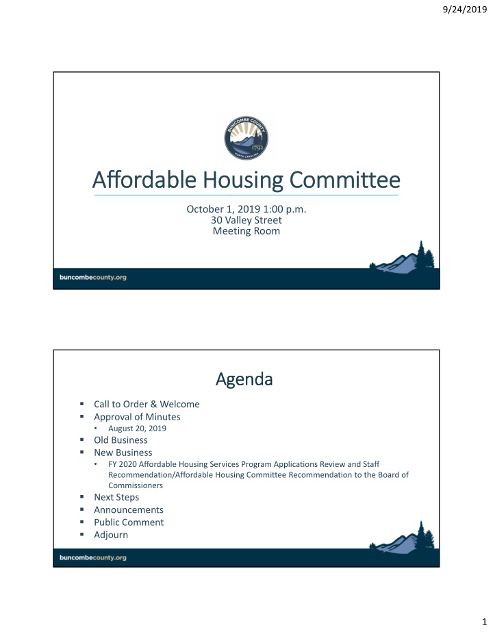 af affordable able housi housing com commit ittee