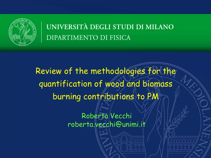 quantification of wood and biomass