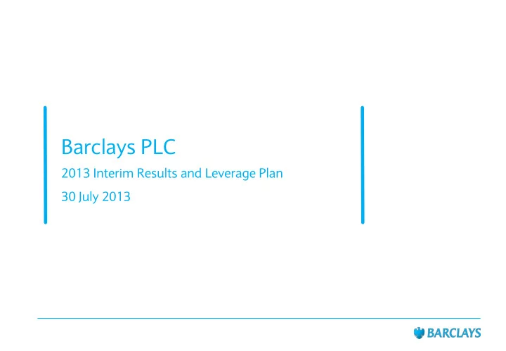 barclays plc