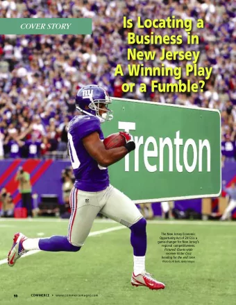 Is Locating a  COVER STORY  Business in  New Jersey  A Winning Play  or a Fumble?  The New Jersey
