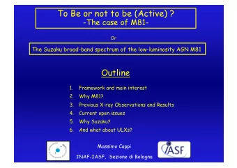 To Be or not to be (Active) ?  -The case of M81-  Or  The Suzaku broad-band spectrum of the